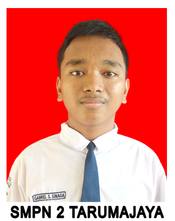 Portrait photo of Gabriel Slamet Sinaga, male student, Angkatan 2024/2025, short hair, smiling