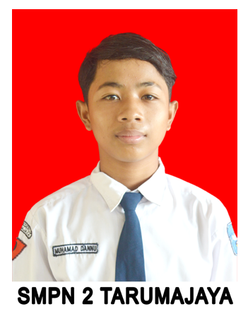 Portrait photo of Muhamad Dannu, male student, Angkatan 2024/2025, short hair, smiling